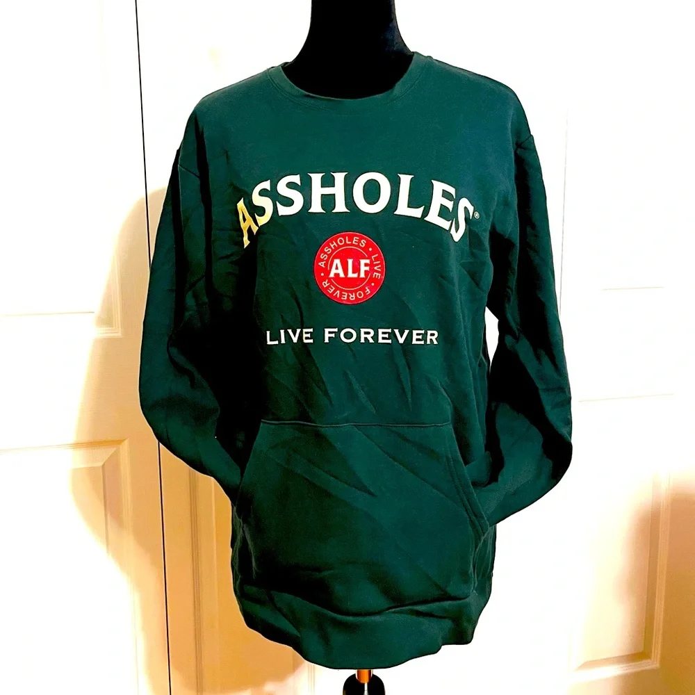ALF Hunter Green sweatshirt sz Large - Picture 2 of 8